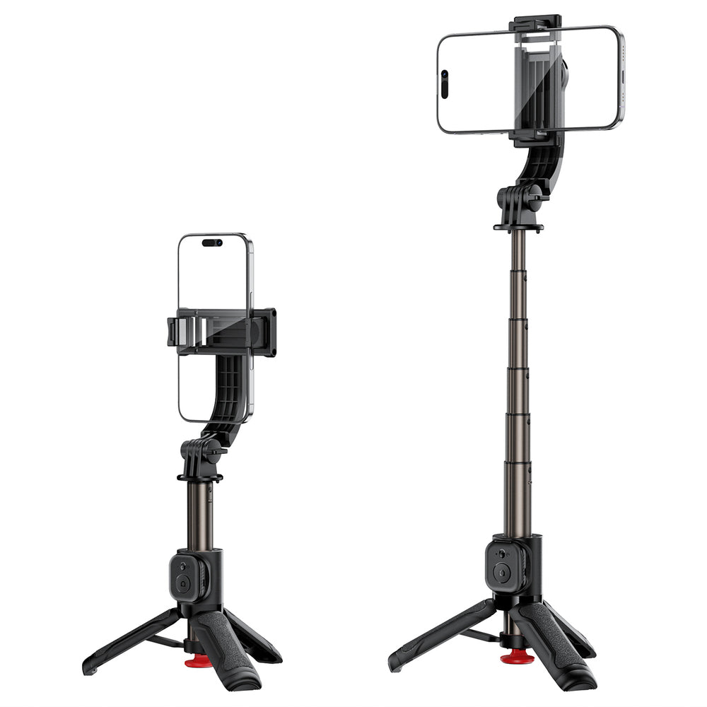 Acefast E42 Selfie Stick with Automatic Tripod and Bluetooth Remote Control 63 cm - Black
