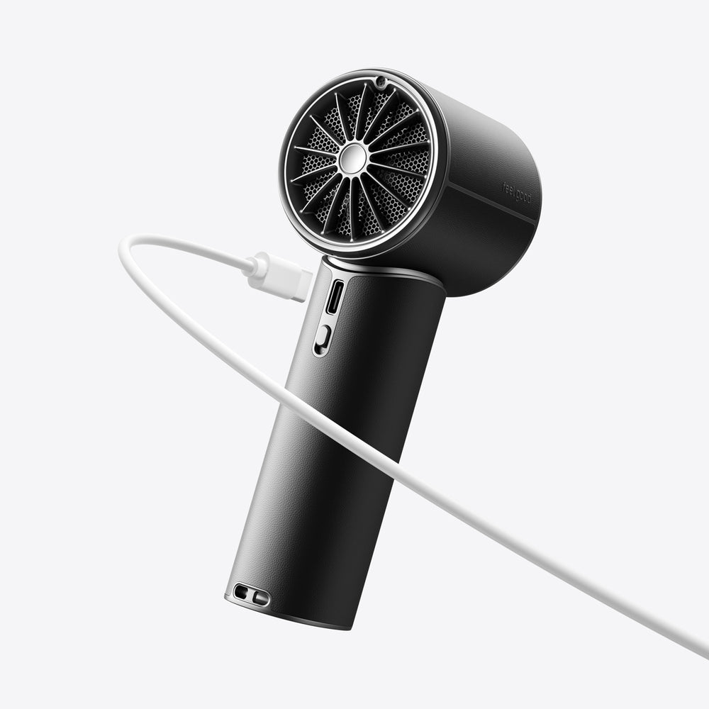 Jisulife Handheld Fan Pro1 Mini 4250mAh USB-C Portable Fan Blower - Black