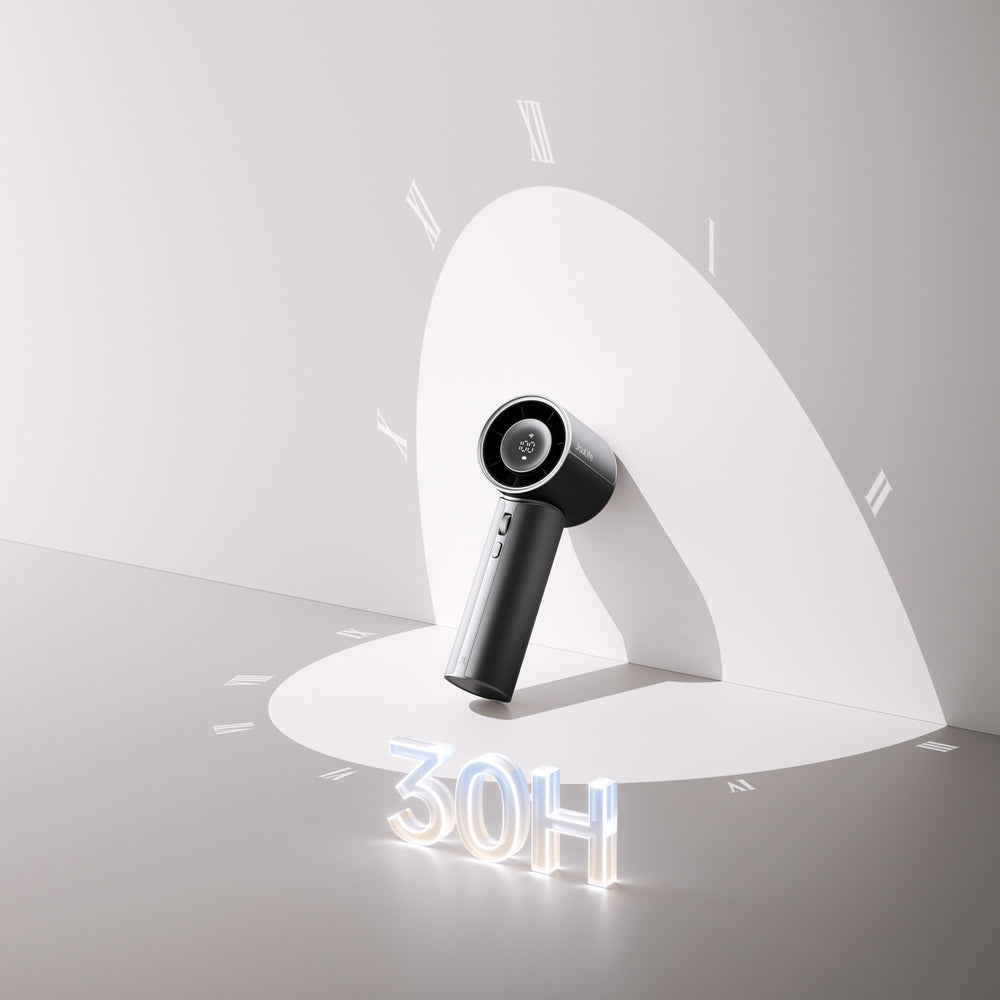 Jisulife Handheld Fan Pro1 Mini 4250mAh USB-C Portable Fan Blower - Black