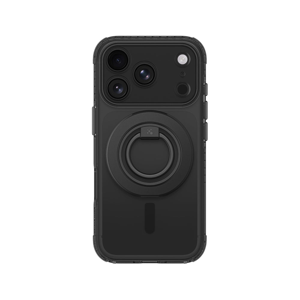 AmazingThing Titan Pro Lens Ring Set Case til iPhone 18 Pro med kameraomslag og magnetisk ring kompatibel med MagSafe - sort