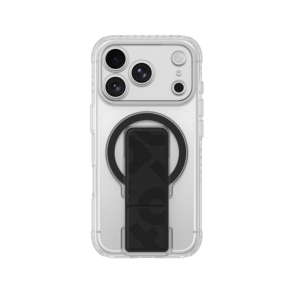 AmazingThing Titan Pro Lens Stand Set for iPhone 18 Pro med magnetisk holder og stand, kompatibel med MagSafe - gennemsigtig