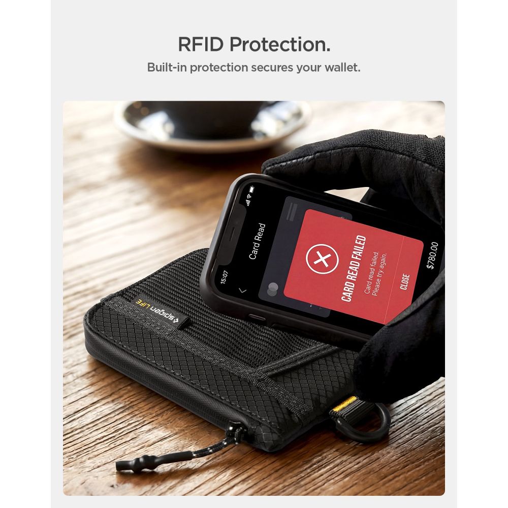 Spigen LF300 RFID Wallet - Black