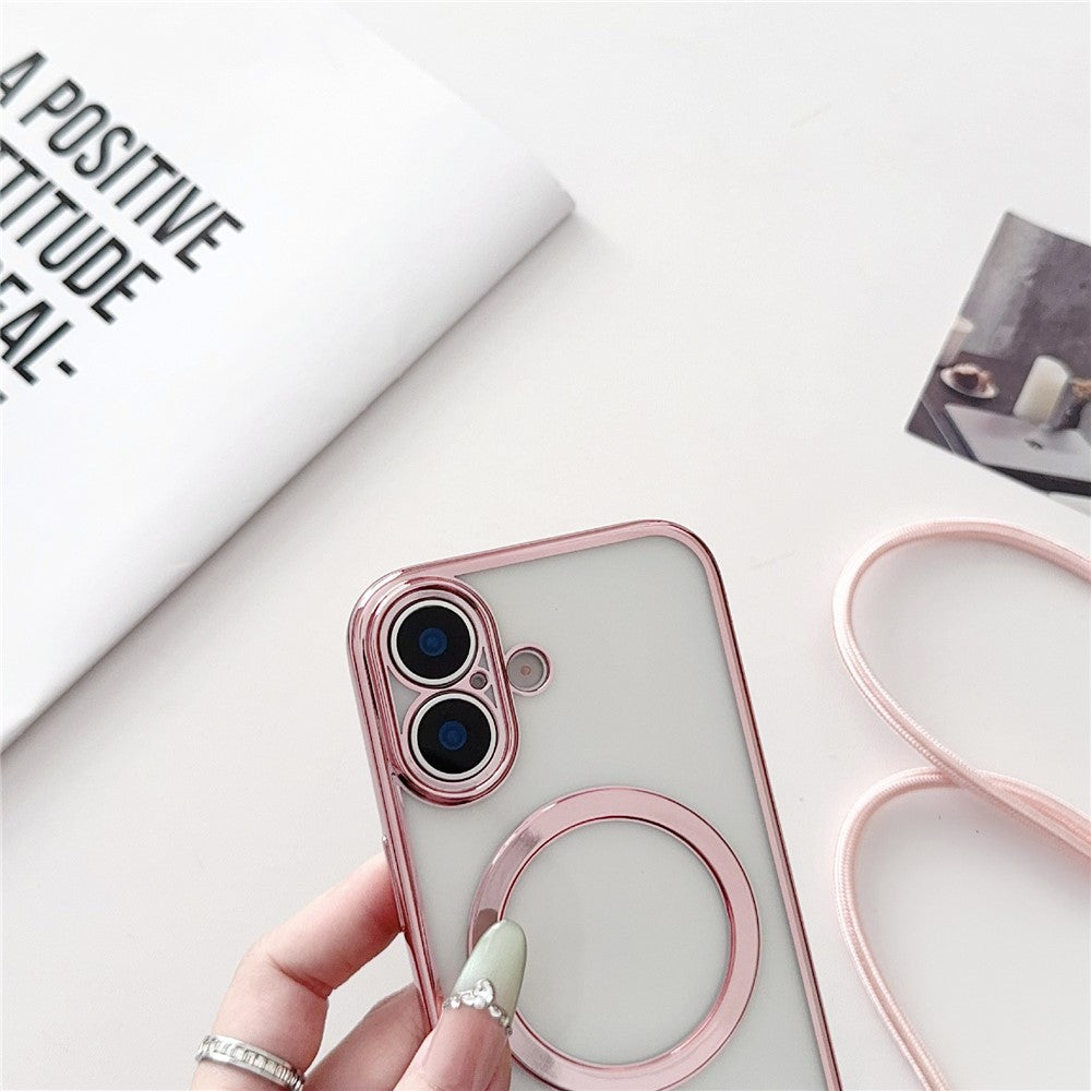 iPhone 17-kasse med krydsbånd, MagSafe-kompatibel - sort