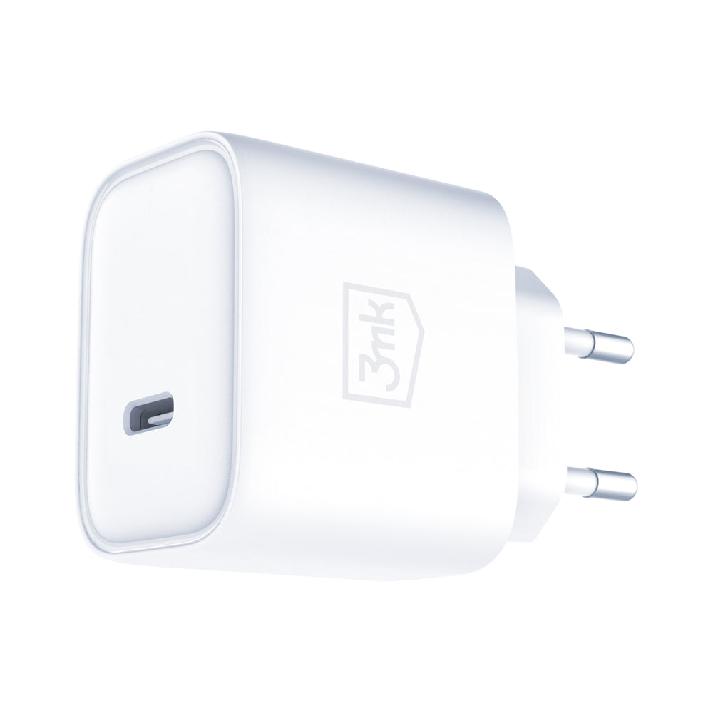 3mk Rayo Charger 20W PD3.0 PPS USB-C Wall Charger + USB-C / USB-C 3A 60W Cable - White