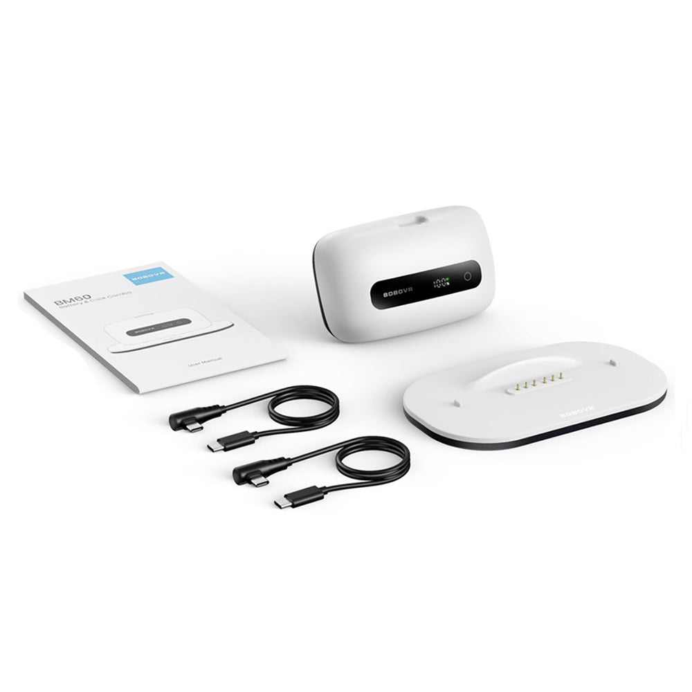 BoboVR BM60-1 6500 mAh Battery for BoboVR M3 Pro+ and BoboVR M3 with Charging Station - White
