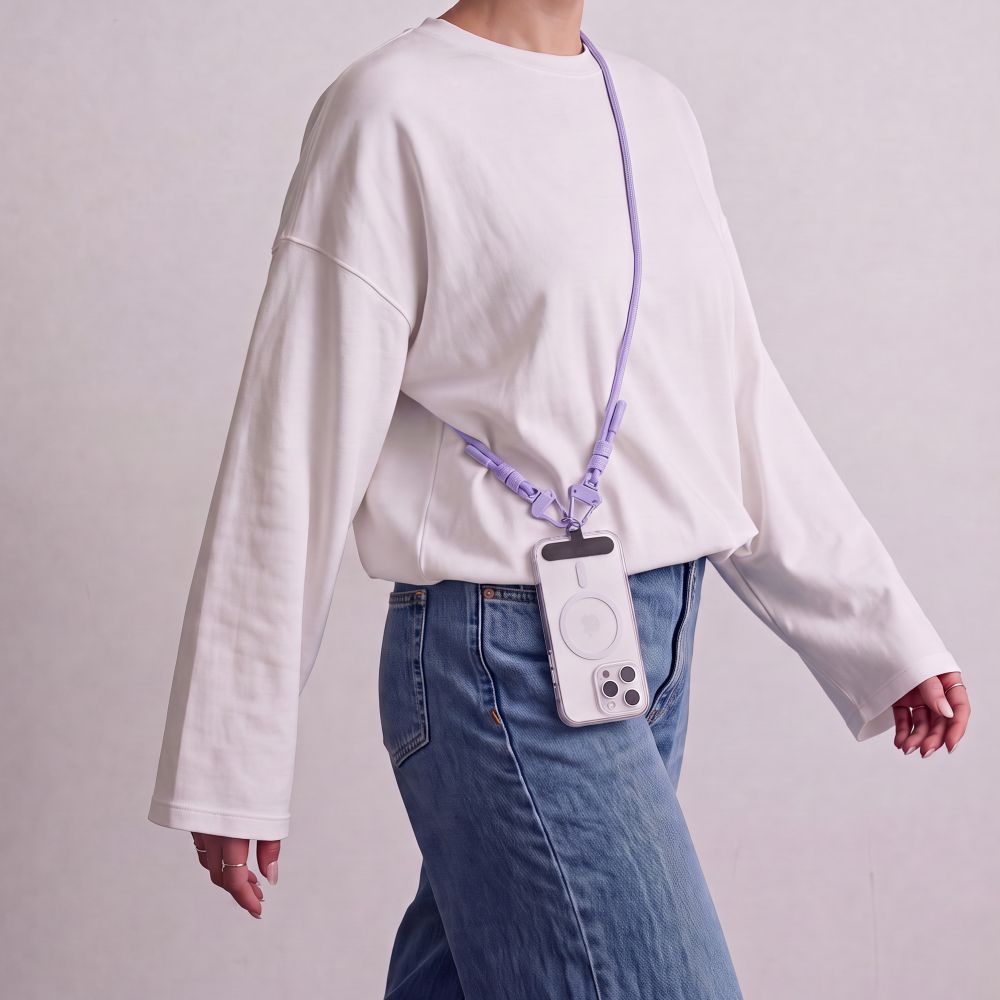 Tech-Protect C5SD Rope CrossBody Phone Lanyard - Lavender