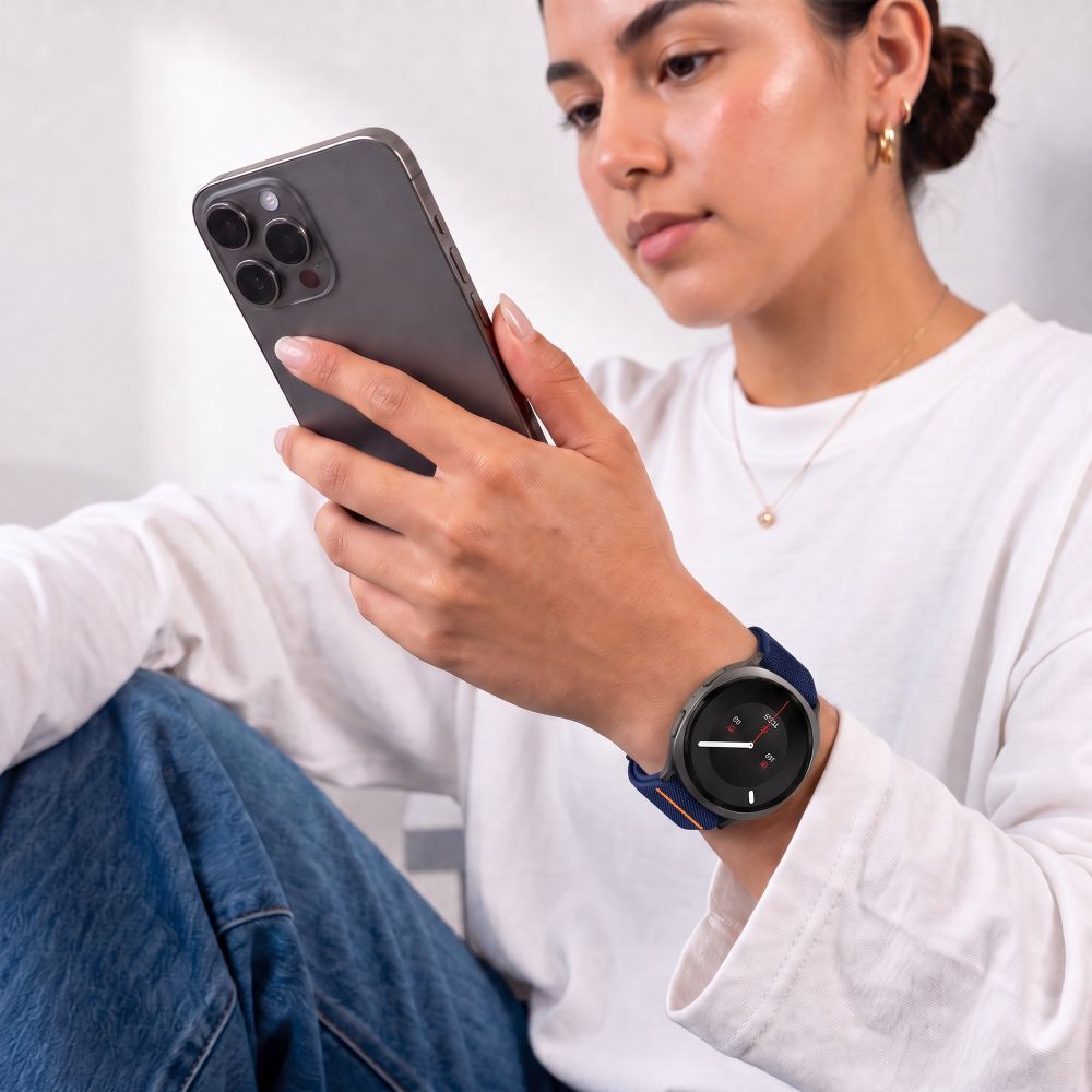 Tech-Protect Nylon Klem til Samsung Galaxy Watch Ultra 47mm - Navy Blue