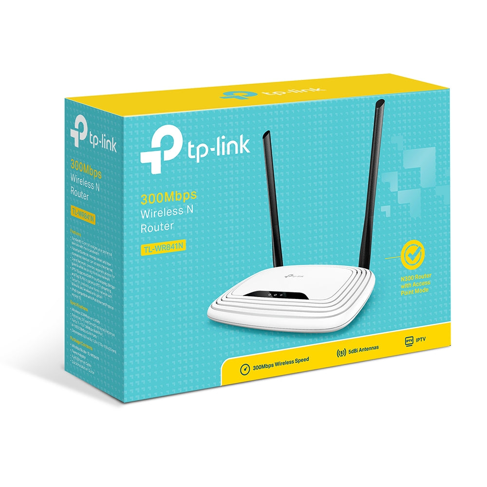 TP-Link TL-WR841N trådløs router Hurtigt ethernet Enkelt band (2,4 GHz) Hvid