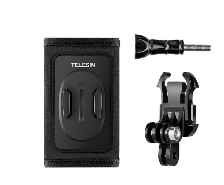 Telesin rygsæk remmount med J-hook mount til GoPro/Osmo Action (GP-BPM-003)
