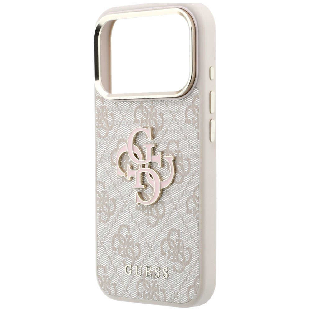 Guess 4G og Big Resin Logo Case til iPhone 17 Pro / 18 Pro - Pink