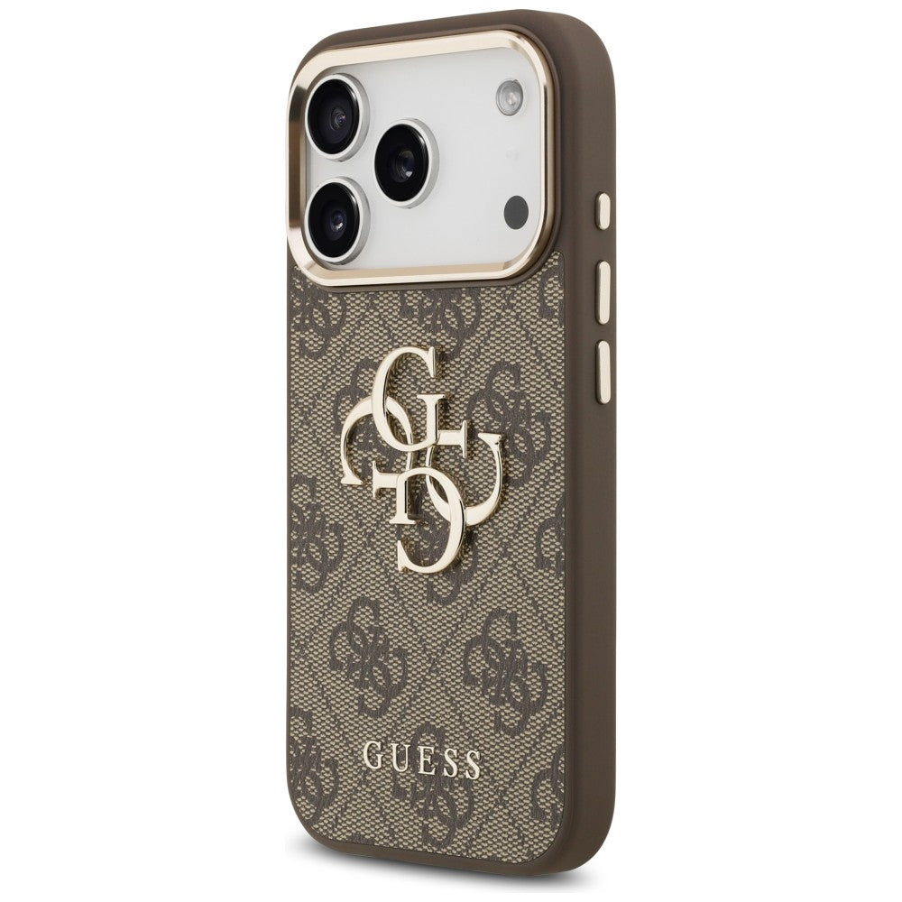 Guess 4G Big 4G Classic Logo Case til iPhone 17 Pro / 18 Pro - Brunt og guld