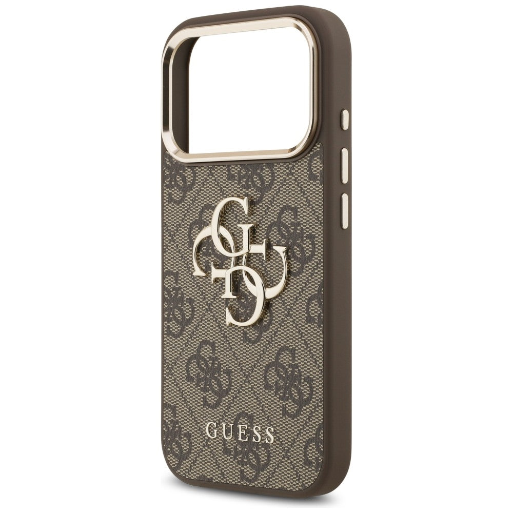 Guess 4G Big 4G Classic Logo Case til iPhone 17 Pro / 18 Pro - Brunt og guld
