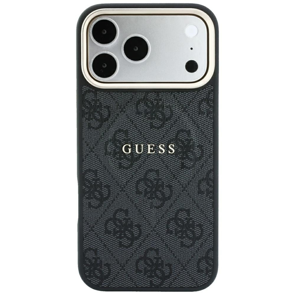 Guess Embossed 4G Classic MagSafe Case til iPhone 17 Pro / 18 Pro - sort