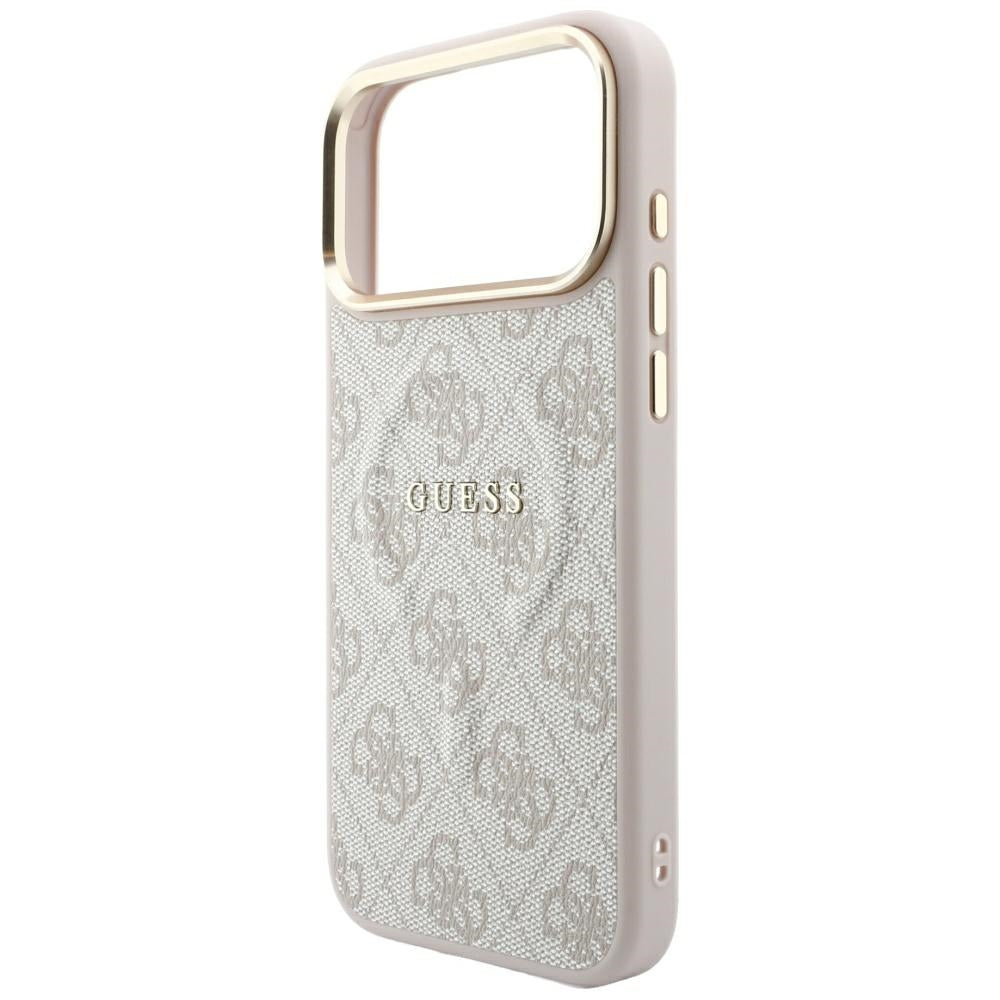 Guess Embossed 4G Classic MagSafe Case til iPhone 17 Pro / 18 Pro - Pink