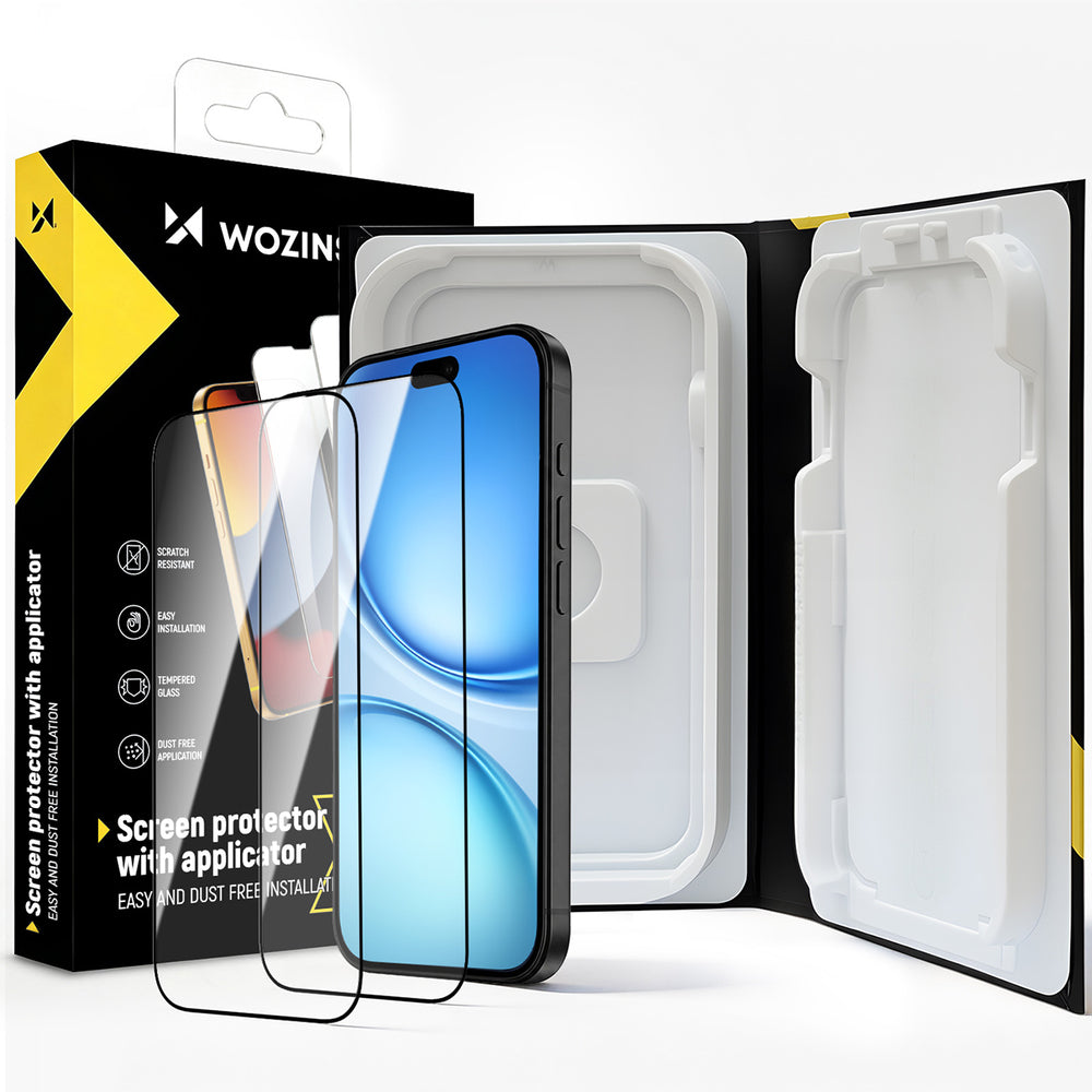 Wozinsky EasyFit Clear Glass hærdet glas til iPhone 17 / 16 Pro - 2 stk.