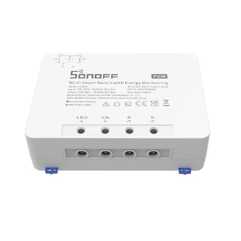 Sonoff POWR3 smart WiFi-switch med strømmåling