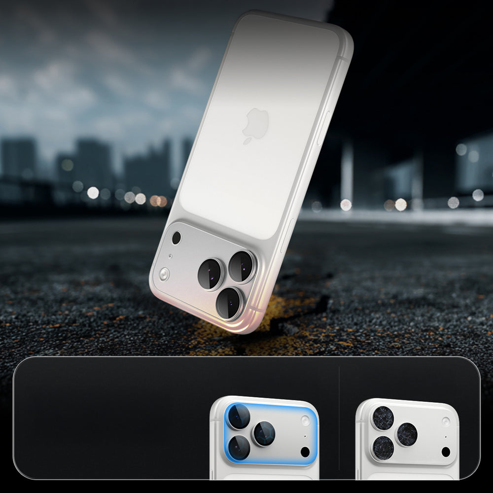 Spigen Optik Pro XL GLAS.TR EZ FIT hærdet glas til iPhone 18 Pro - Silver