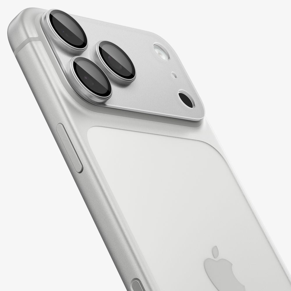 Spigen Optik Pro XL GLAS.TR EZ FIT hærdet glas til iPhone 18 Pro - Silver