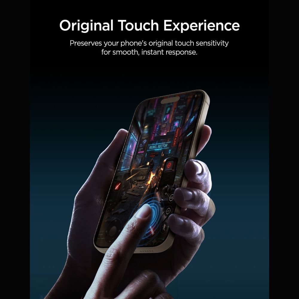 Spigen Glas.tR EZ Fit Pro HD AC Privacy 2-pakke af hærdet glas til iPhone 18 Pro Max