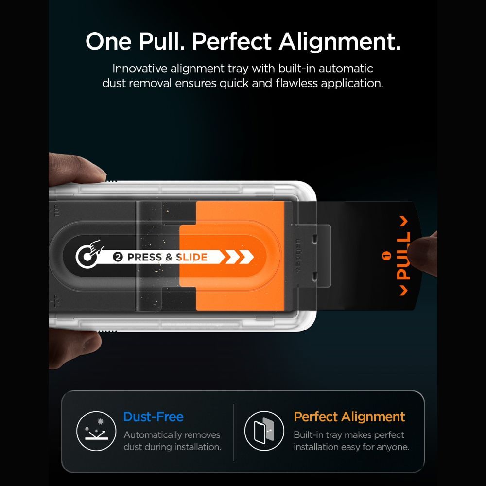 Spigen Glas.tR EZ Fit Pro HD AC Privacy tempereret glas til iPhone 18 Pro Max