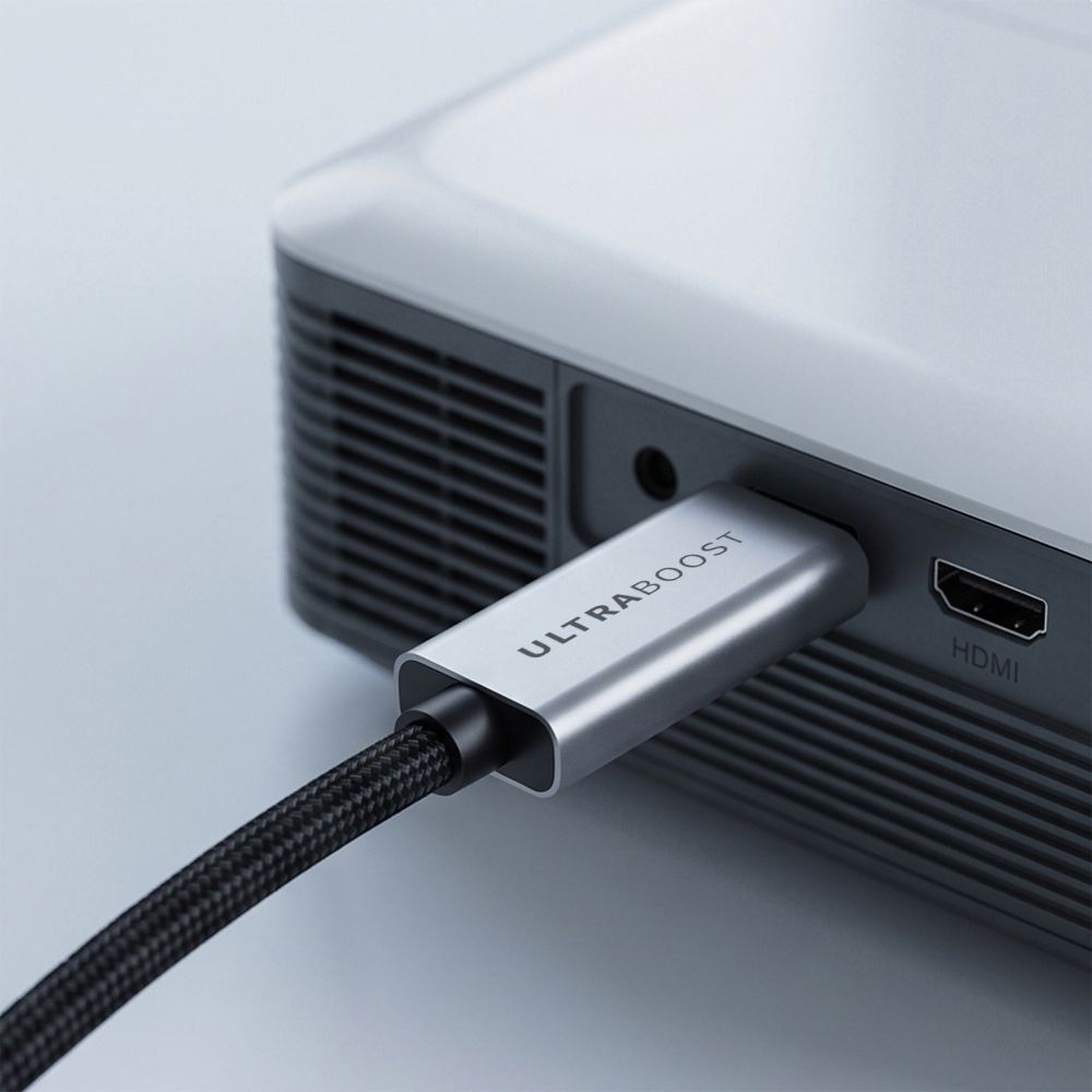 Tech-Protect UltraBoost USB-C HDMI 2.1 60HZ Videokabel 300 cm - Grå