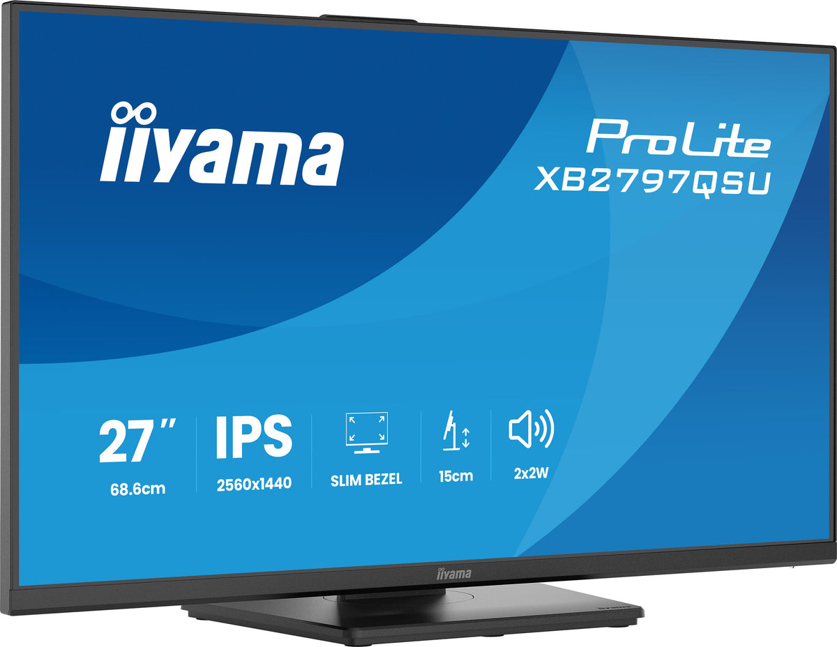 iiyama ProLite XB2797QSU-B1 computer monitor 68.6 cm (27") 2560 x 1440 pixels Quad HD LED Black