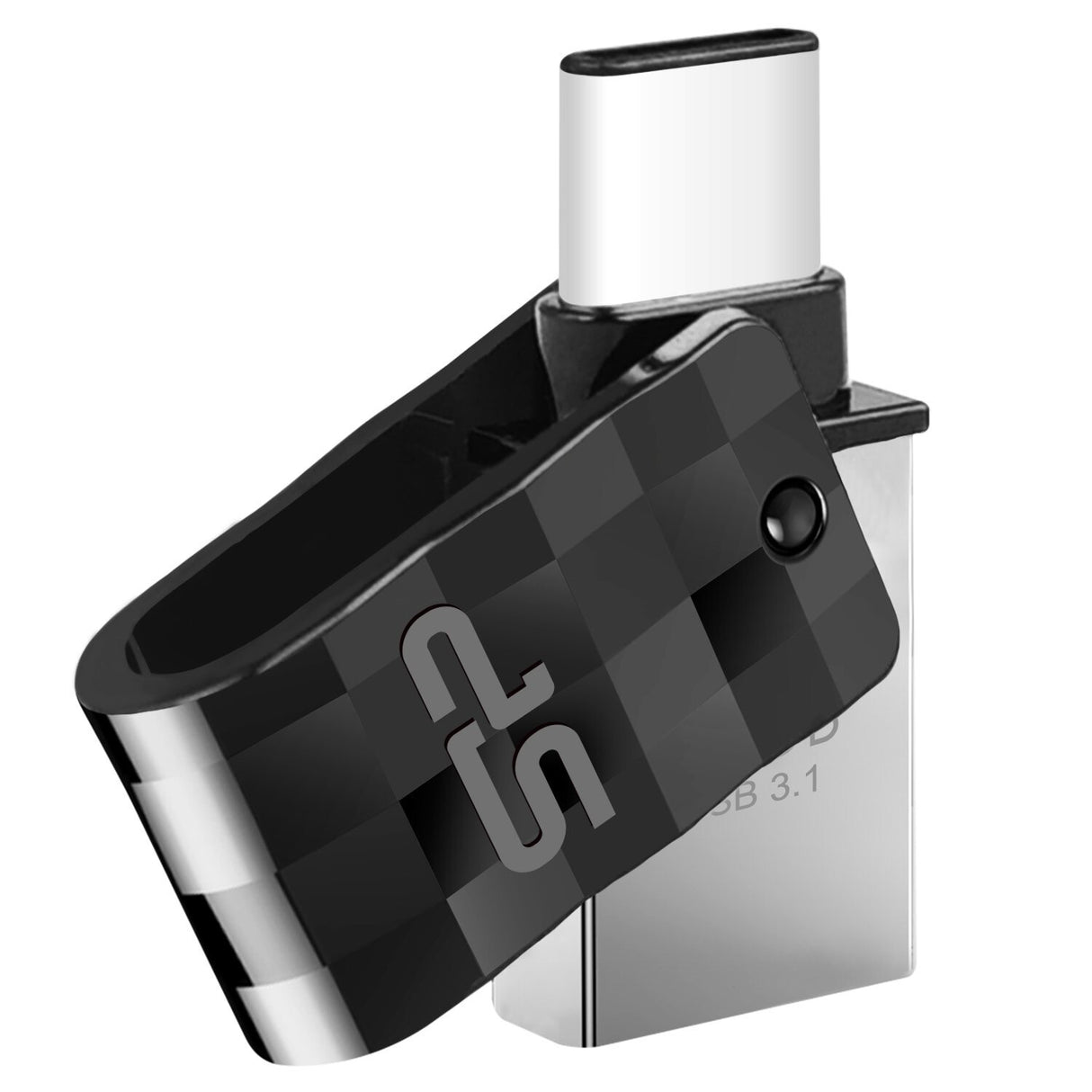 Silicon Power Mobile C31 USB-nøgle 16 GB USB Type-A / USB Type-C 3.2 Gen 1 (3.1 Gen 1) Sort, Sølv