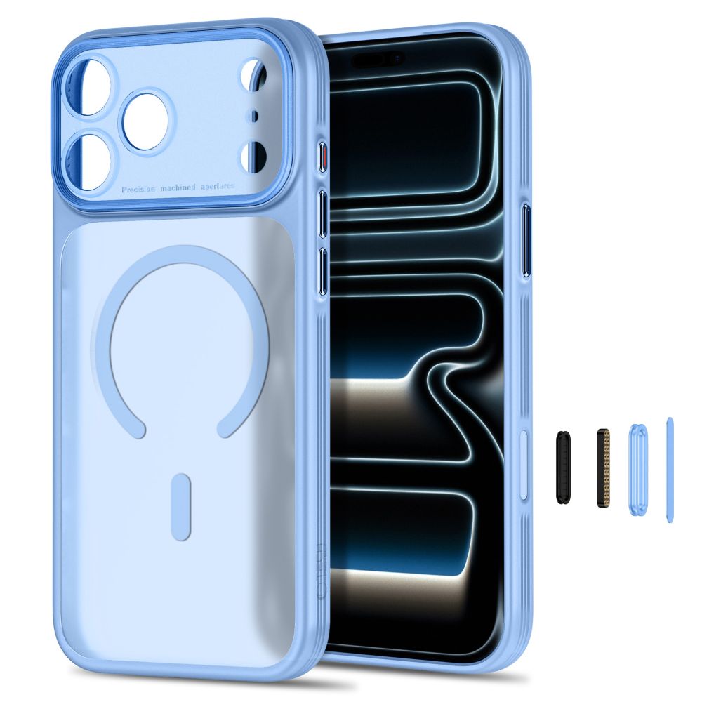 Tech Protect Magprime Magsafe Cc Iphone 17 Pro Max / 18 Pro Max Mat Lyseblå