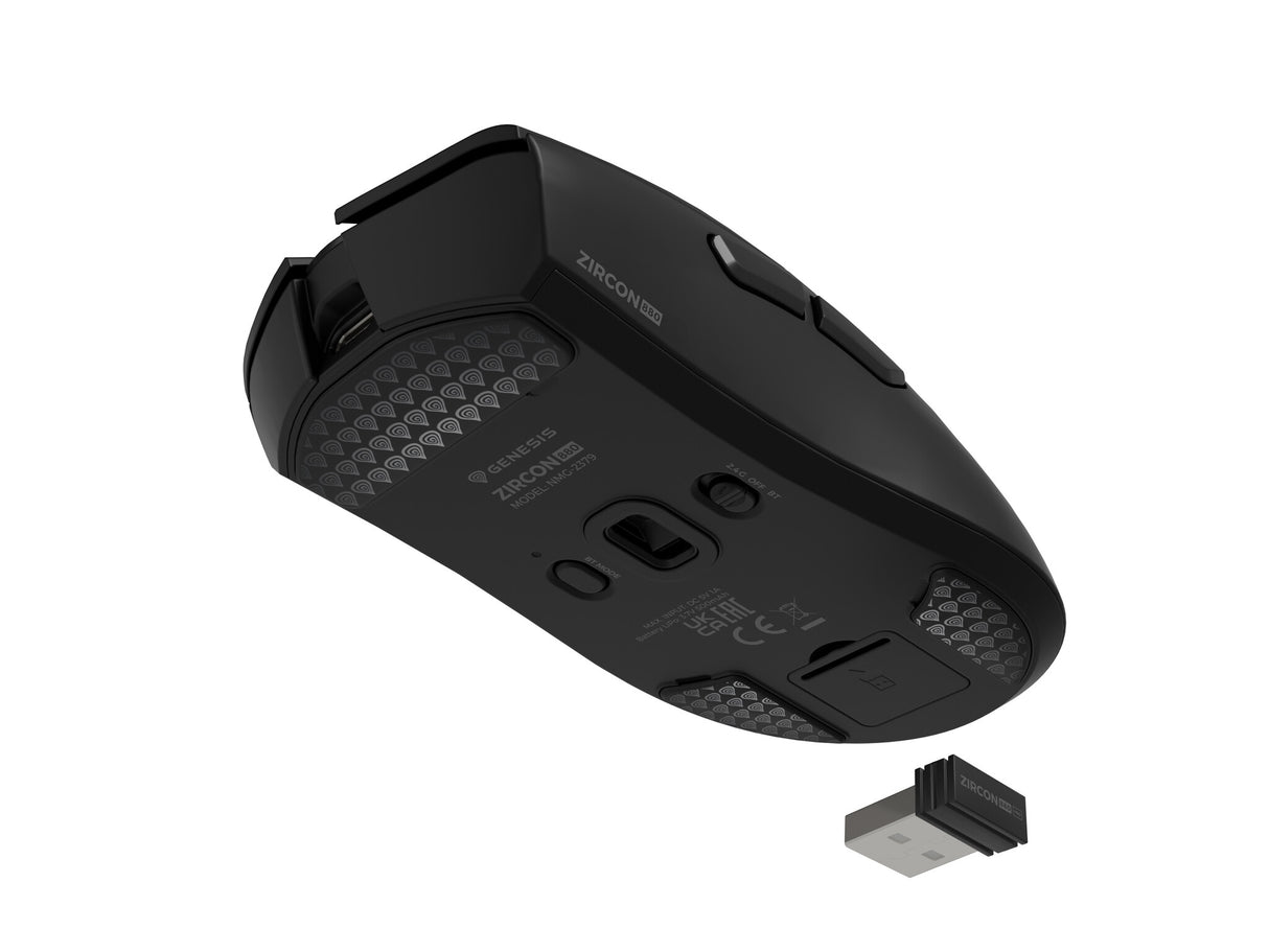 GENESIS Zircon 880 mus Spil Højre hånd RF Wireless + Bluetooth + USB Type-C Optisk 12000 dpi