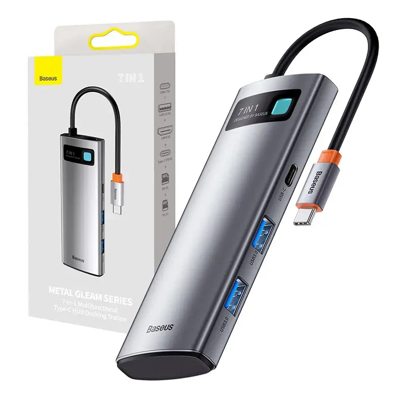 Baseus Hub Adapter 7in1 USB-C til 2x USB 3.0 + HDMI + USB-C PD
