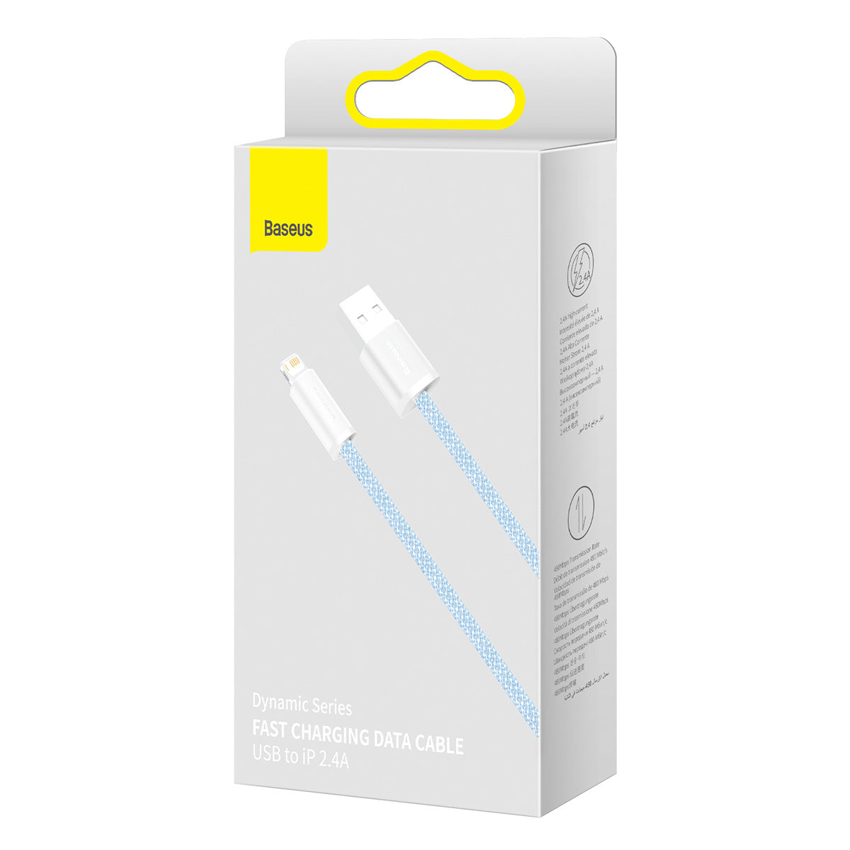 Baseus Dynamisk kabel USB til Lightning, 2,4 A, 1 m (blå)