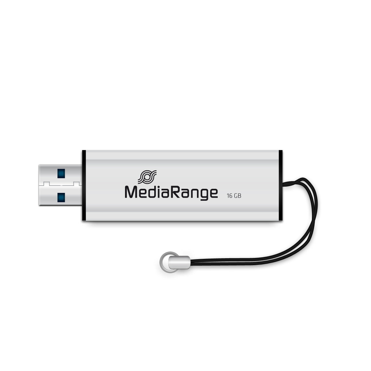 MediaRange MR915 USB-nøgle 16 GB USB Type-A / Micro-USB 3.2 Gen 1 (3.1 Gen 1) Sort, Sølv