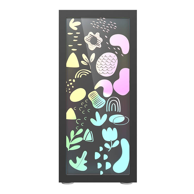 Darkflash DK210 Graffiti computerkasse (sort)