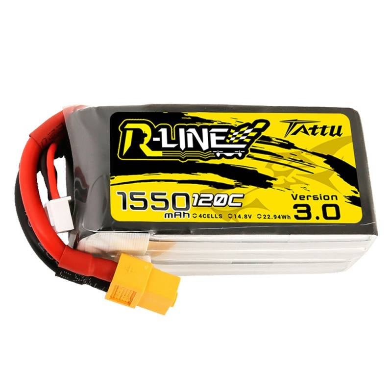 Batteri Tattu R-Line Version 3.0 1550mAh 14,8V 120C 4S1P XT60
