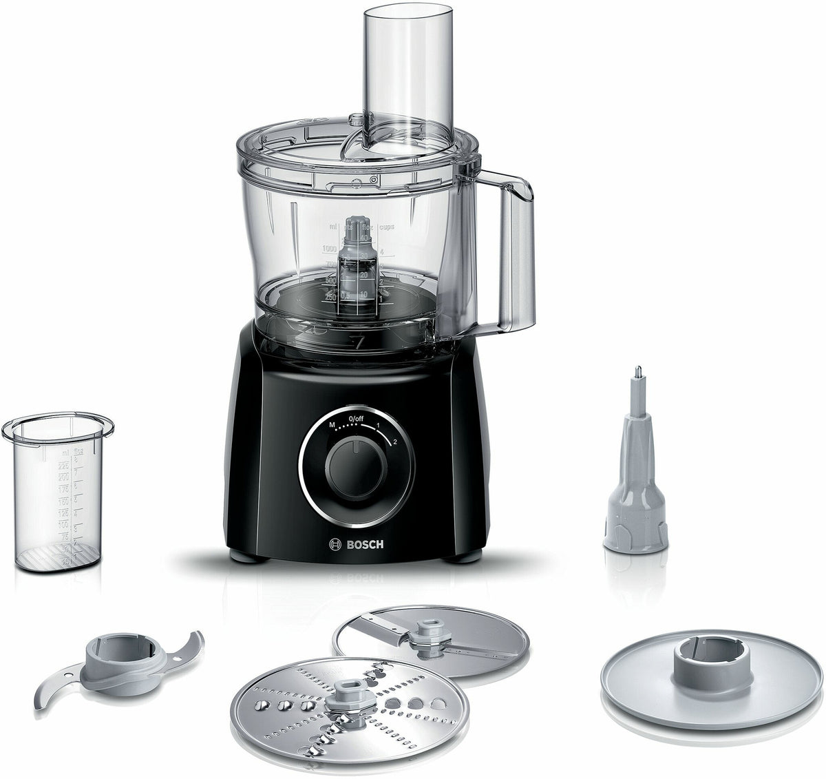 Bosch MultiTalent 3 foodprocessor 800 W 2,3 L Sort, Transparent