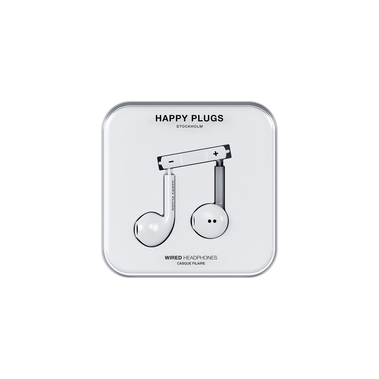 Happy Plugs Headphone Wired In Ear Usb C White