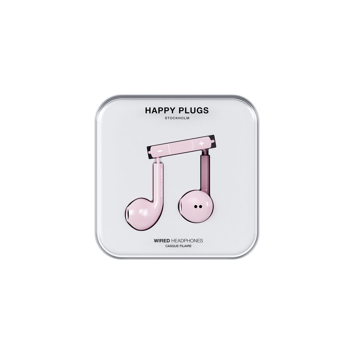 Happy Plugs Headphone Wired In Ear Usb C Pink
