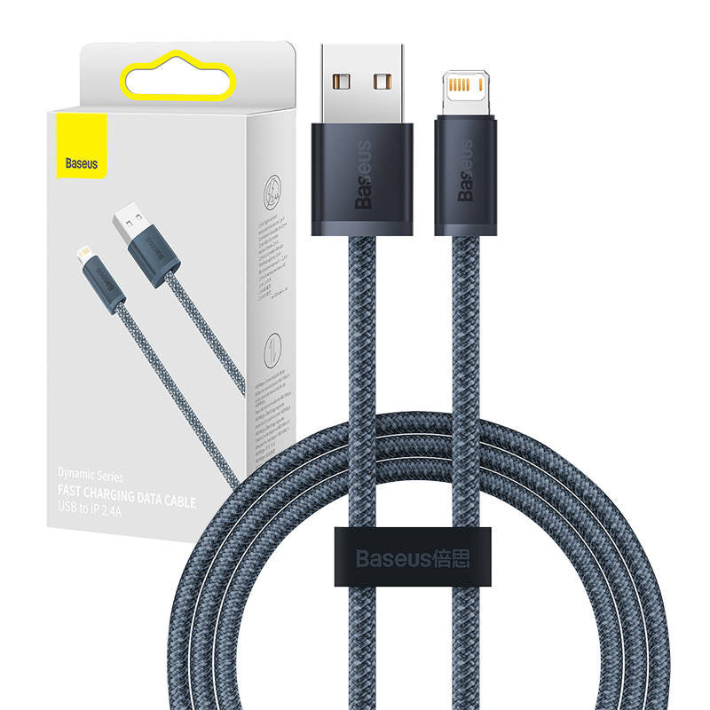 Baseus Dynamic Series kabel USB til Lightning, 2,4A, 1m (grå)