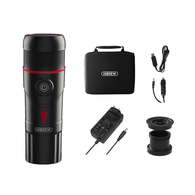 Bærbar kaffemaskine 3-i-1 med etui HiBREW H4-premium 80W