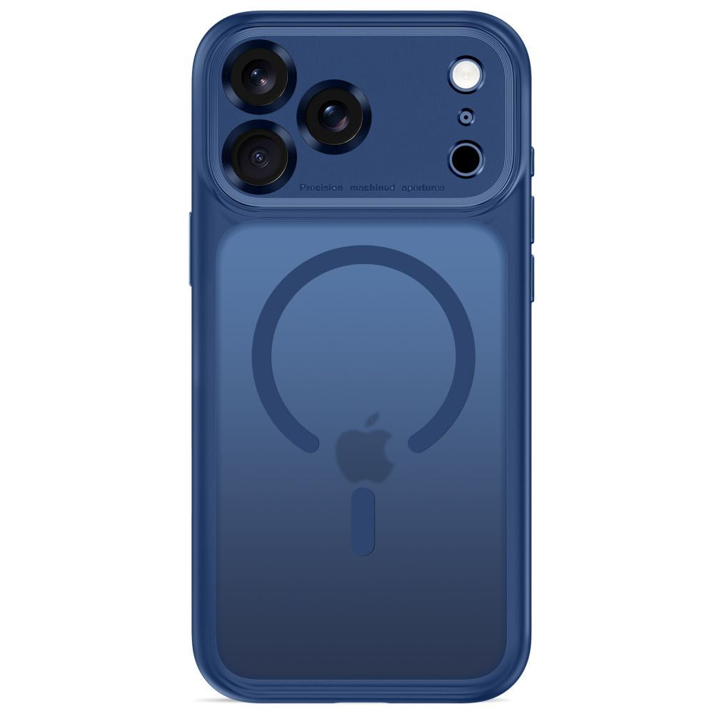 Tech Protect Magpeak Magsafe Cc Iphone 17 Pro Max / 18 Pro Max Mat Dyb Blå
