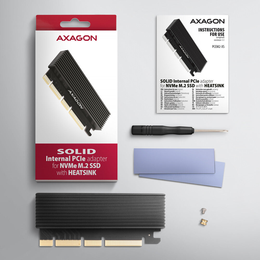 Axagon PCEM2-XS interface-kort/adapter Intern M.2
