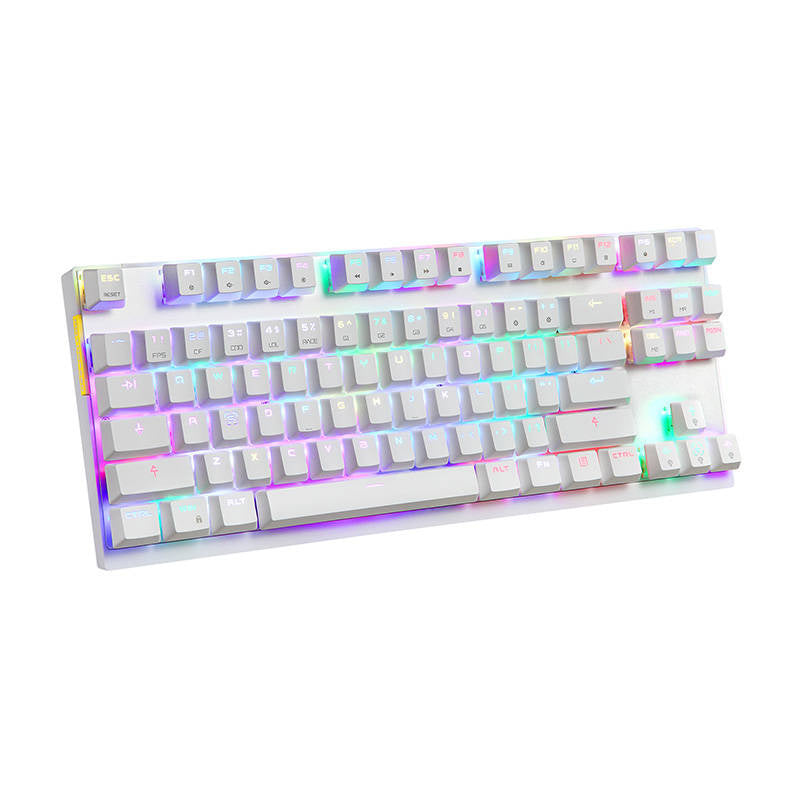 Mekanisk spil-tastatur Motospeed K82 RGB (hvid)