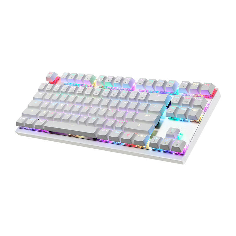 Mekanisk spil-tastatur Motospeed K82 RGB (hvid)
