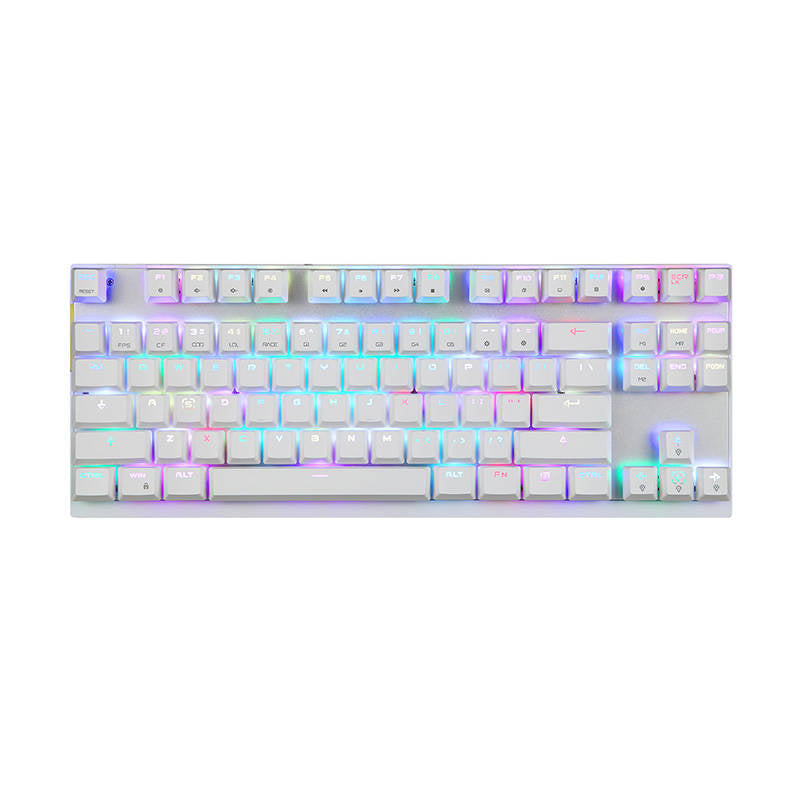 Mekanisk spil-tastatur Motospeed K82 RGB (hvid)