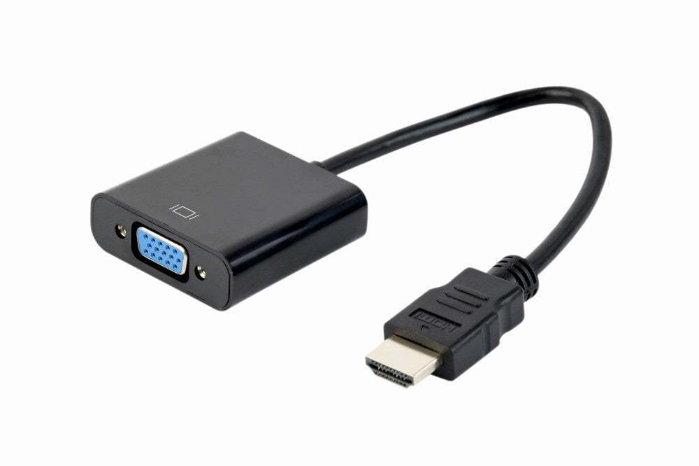 Gembird A-HDMI-VGA-04 videokabel adapter 0,15 m VGA (D-Sub) HDMI Type A (Standard) Sort