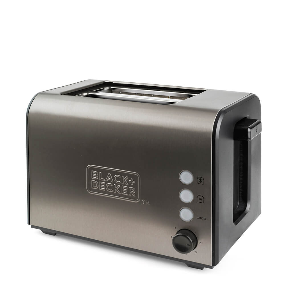 Black+Decker Brødrister 2 Slice Brushed