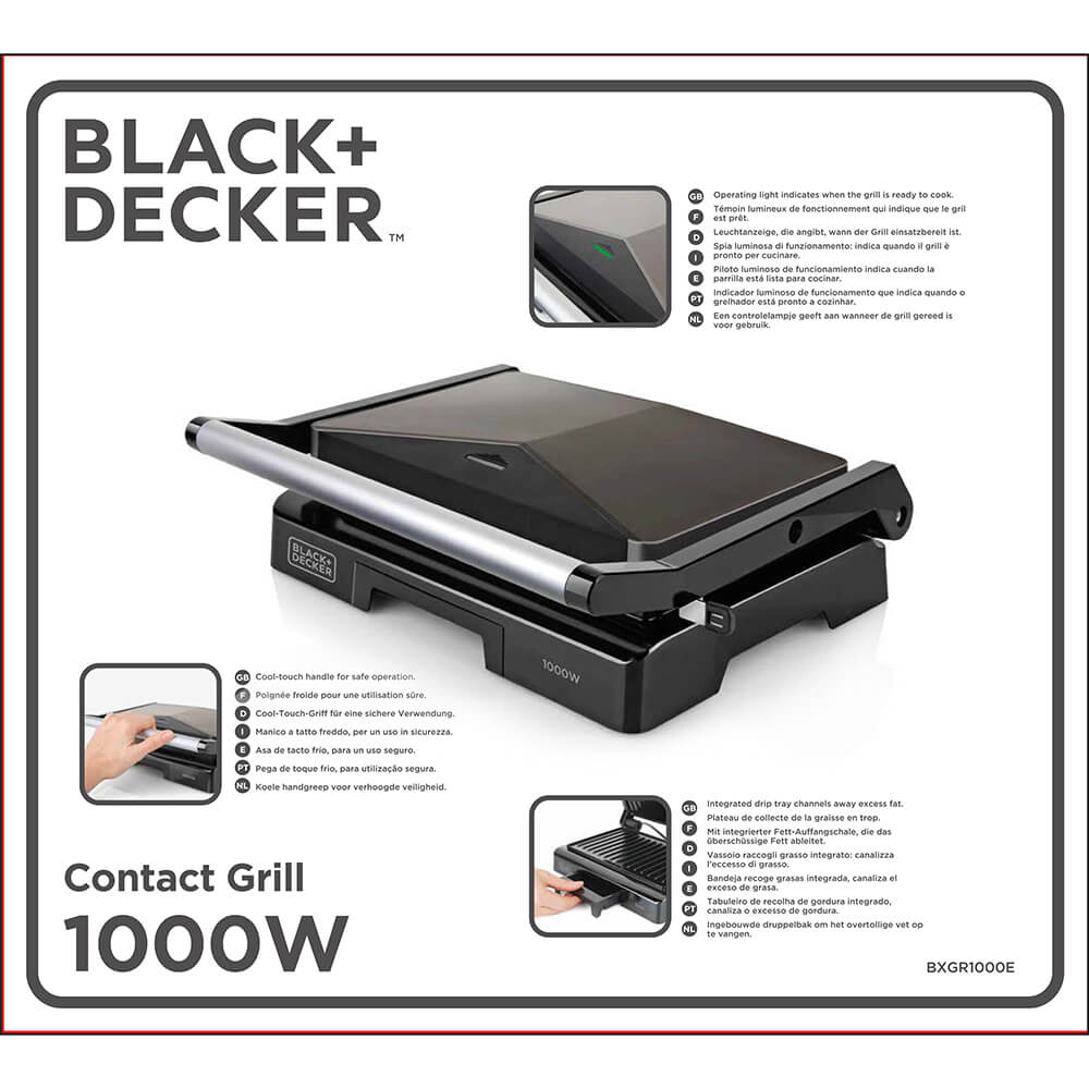 Black+Decker Bordgrill Mini 1000 W