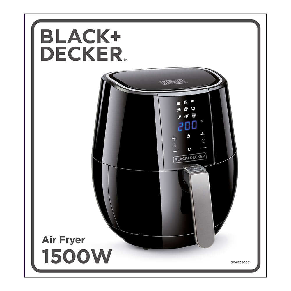 Black+Decker Airfryer Digital Control 3,5 L Black