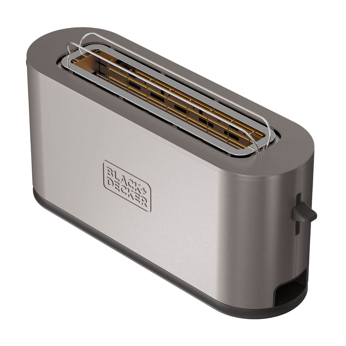 Black+Decker Toaster Long Slot 1000 W Inox