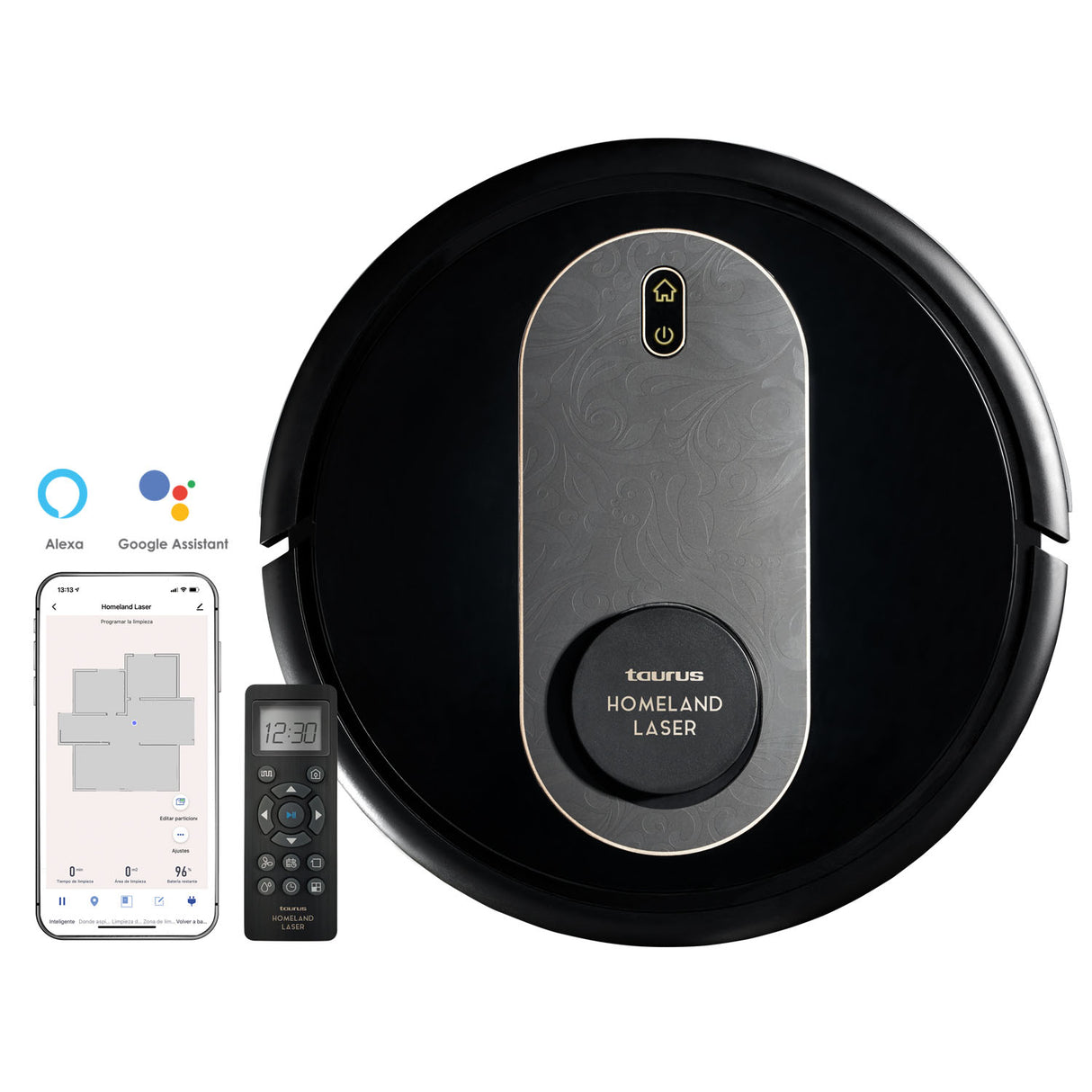 Taurus Robot Vacuum Cleaner Homeland Laser App